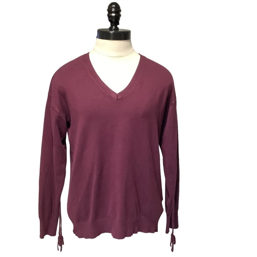 ELLEN TRACY V Neck‎ Long Sleeve Sweater - Size S